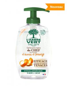 Gel lavant mains « du chef » contre les odeurs