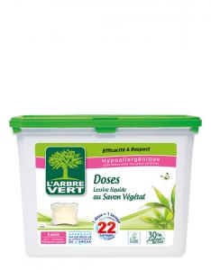 Doses de lessive liquide hypoallergénique