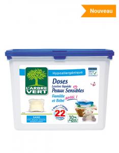 Doses de lessive peaux sensibles 